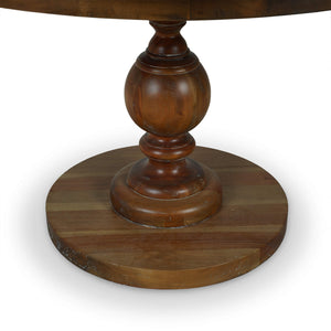 Griffin 48" Mahogany Round Dining Table - Straw