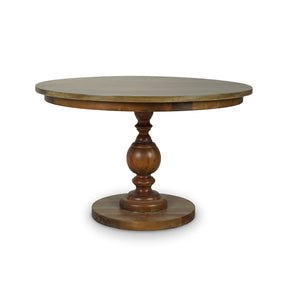 Griffin 48" Mahogany Round Dining Table - Straw