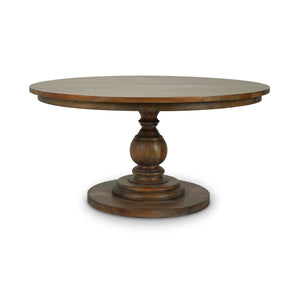 Griffin 60" Mahogany Round Dining Table - Straw