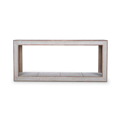 Laszlo 72" Mahogany Console Table - Straw Wash