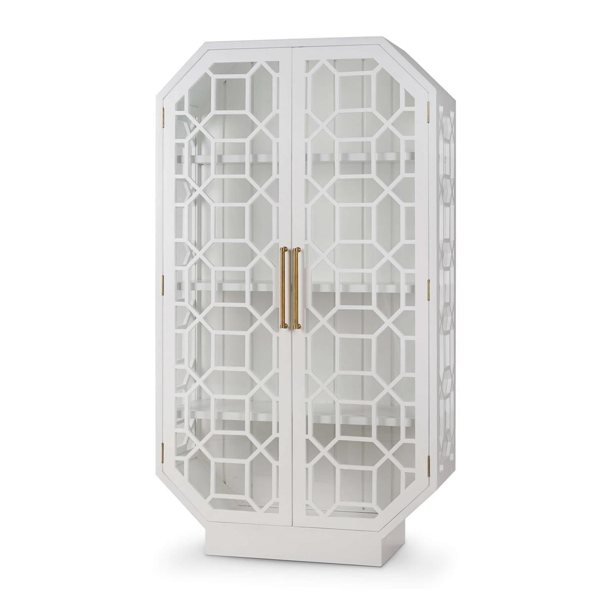 Barbara 43" Mahogany 2 Door Cabinet - True White