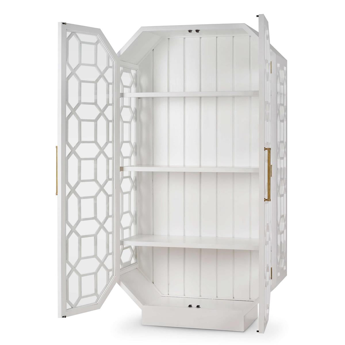 Barbara 43" Mahogany 2 Door Cabinet - True White