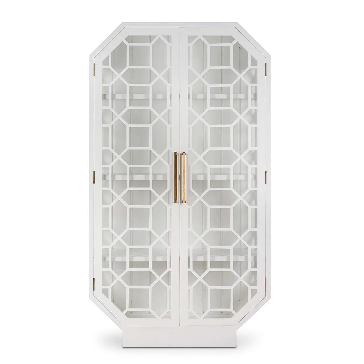 Barbara 43" Mahogany 2 Door Cabinet - True White