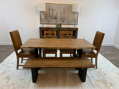 Malcolm Acacia 72" Live Edge Dining Table - Natural