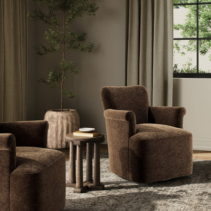 Louis 29" Swivel Chair - Altair Mushroom
