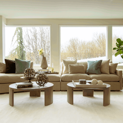 Conrad 42" Round Coffee Table - Ash