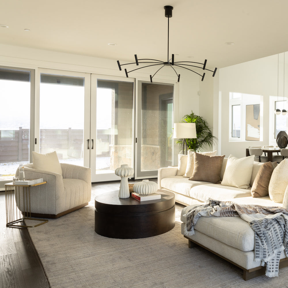 Cascade 42" Coffee Table - Onyx Oak