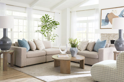 Yara 43" Ottoman - Performance Oatmeal