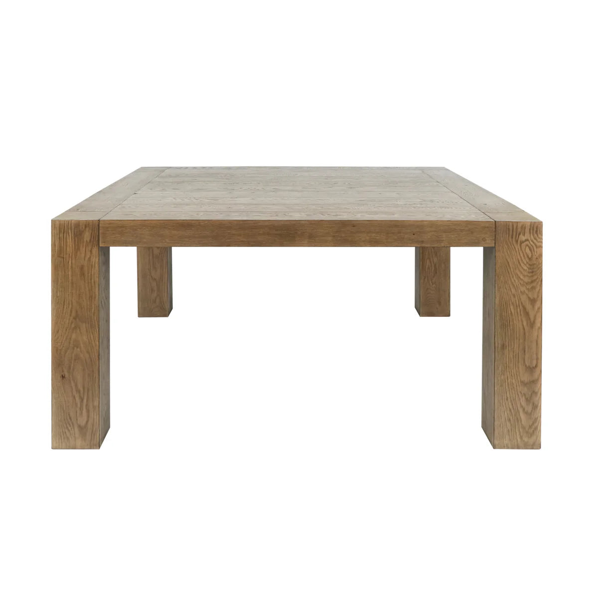 Hendrix 60" Square Oak Dining Table - Cafe Brown