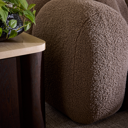 Nuala 100" Bench Cushion Sofa - Mocha Moreno