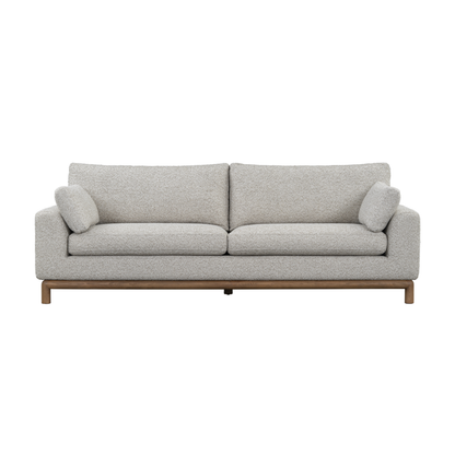 Cordelia 99" 2 Cushion Sofa - Warm Oak + Peppered Taupe
