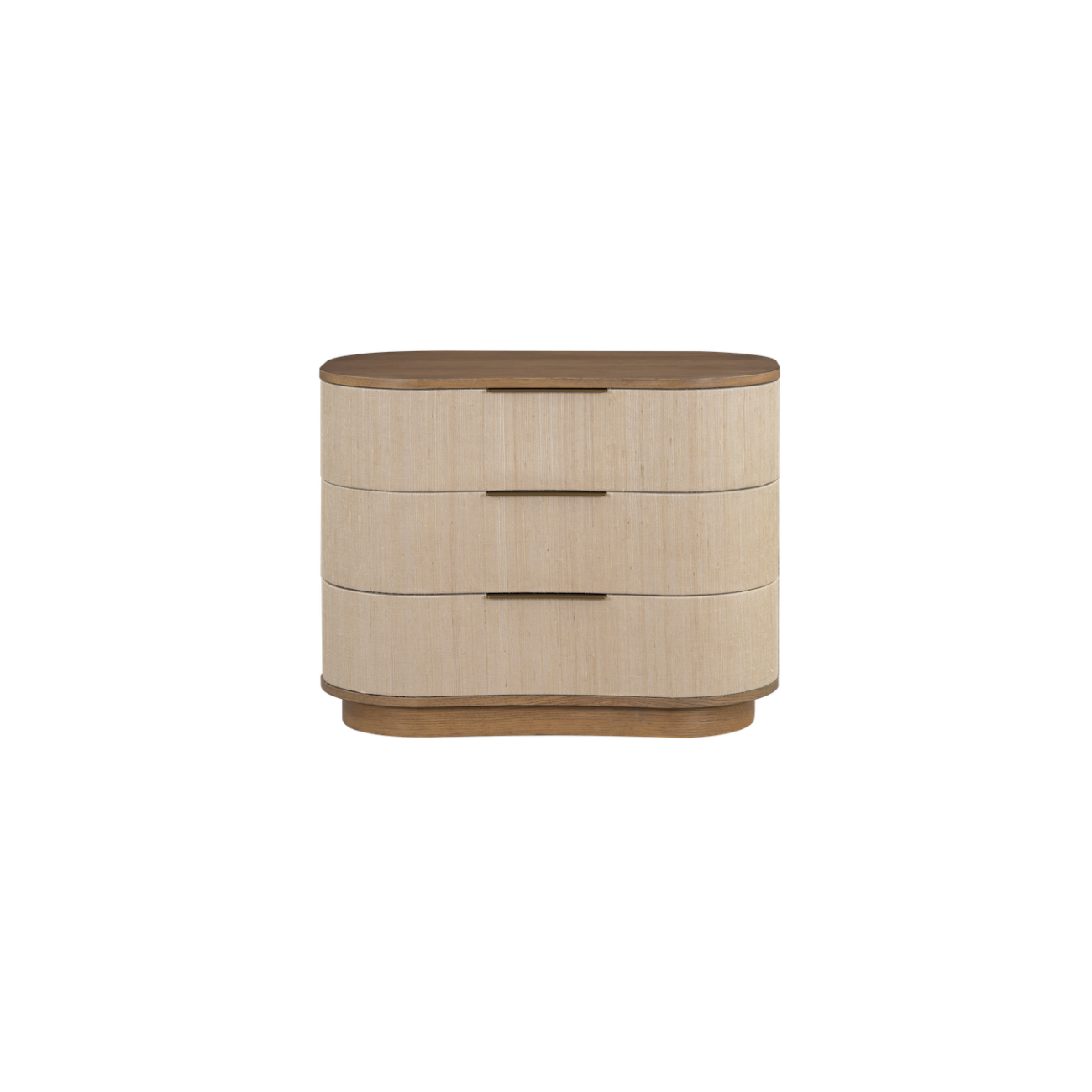 Bellview 34" 3 Drawer Oak Nightstand - Warm Natural