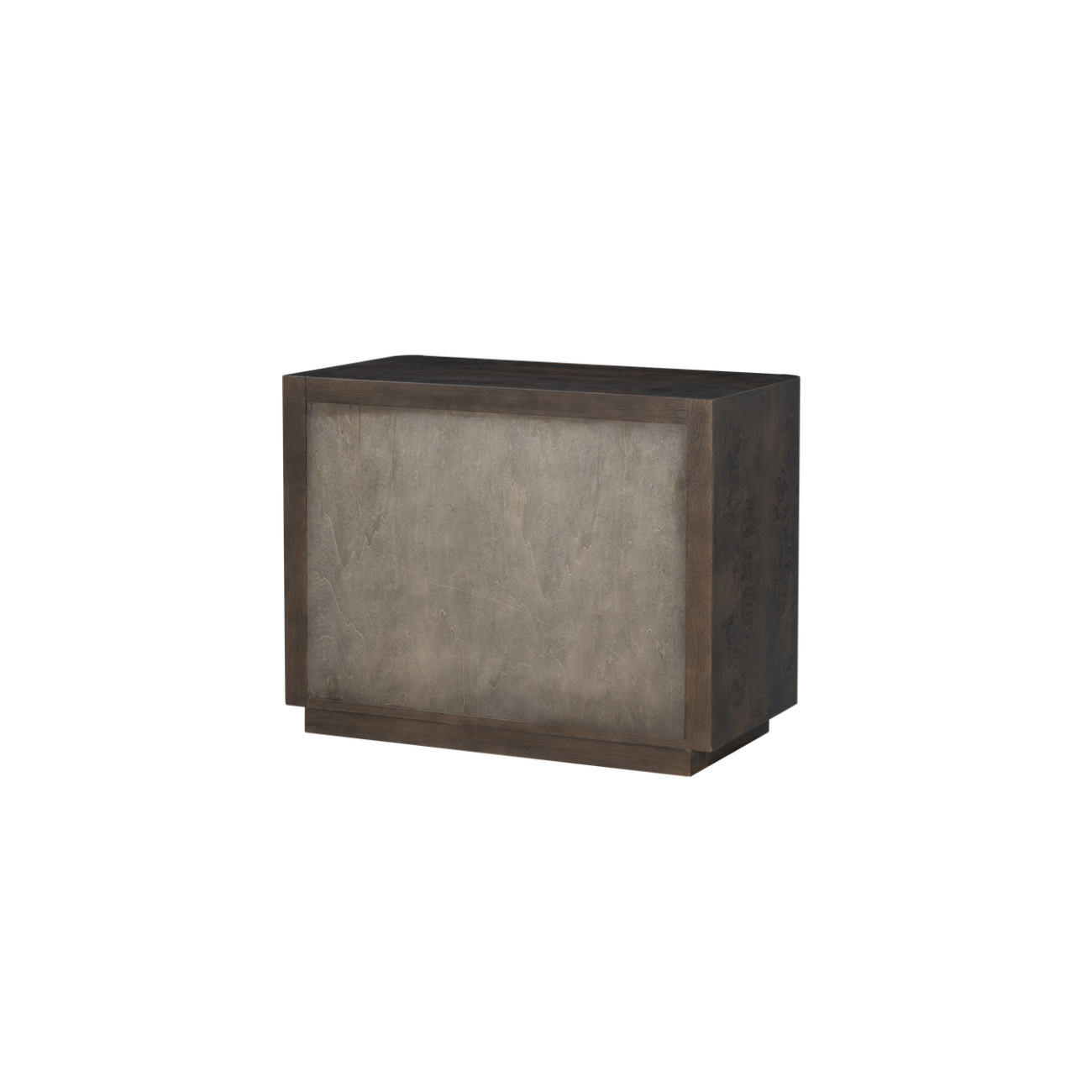 Maeva 34" 3 Drawer Poplar Nightstand - Chocolate Burl