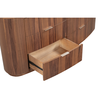 Constance 68" Six Drawer Oak Dresser- Brushed Cypress