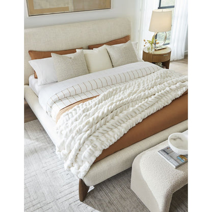 Constance 90" King Bed- Raw Sugar and Brushed Cypress