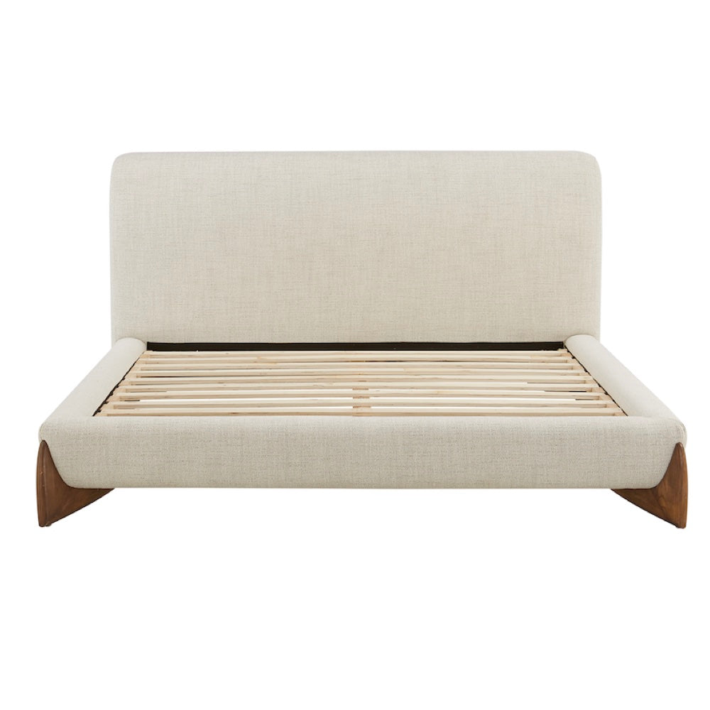 Constance 90" King Bed- Raw Sugar and Brushed Cypress
