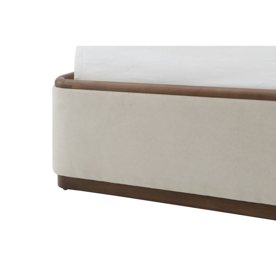 Kamryn 67" Poplar Queen Bed - Cashmere Dove