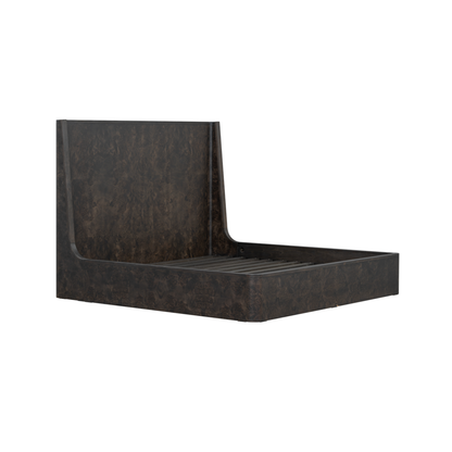 Maeva 65" Poplar Queen Bed - Chocolate Burl