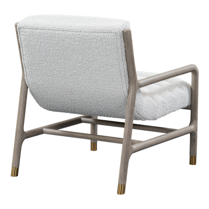 Saskia 28" Performance Occasional Chair - Stone + Snow Drift