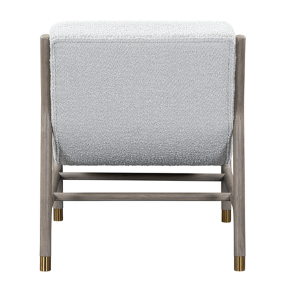 Saskia 28" Performance Occasional Chair - Stone + Snow Drift