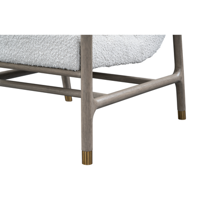 Saskia 28" Performance Occasional Chair - Stone + Snow Drift