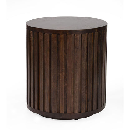Brayden 20" Round End Table - Modern Mocha