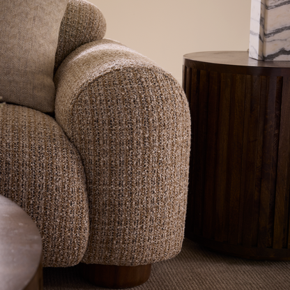 Brayden 20" Round End Table - Modern Mocha