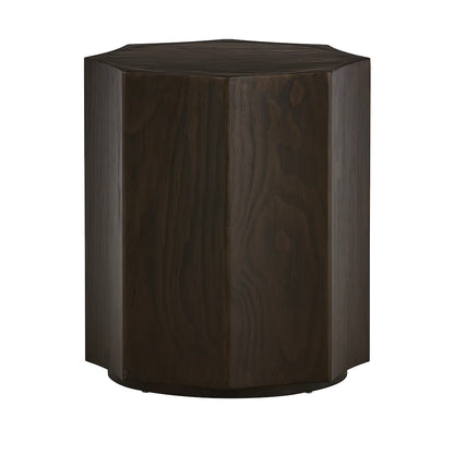 Kaydence 18" Oak End Table - Dark Cider