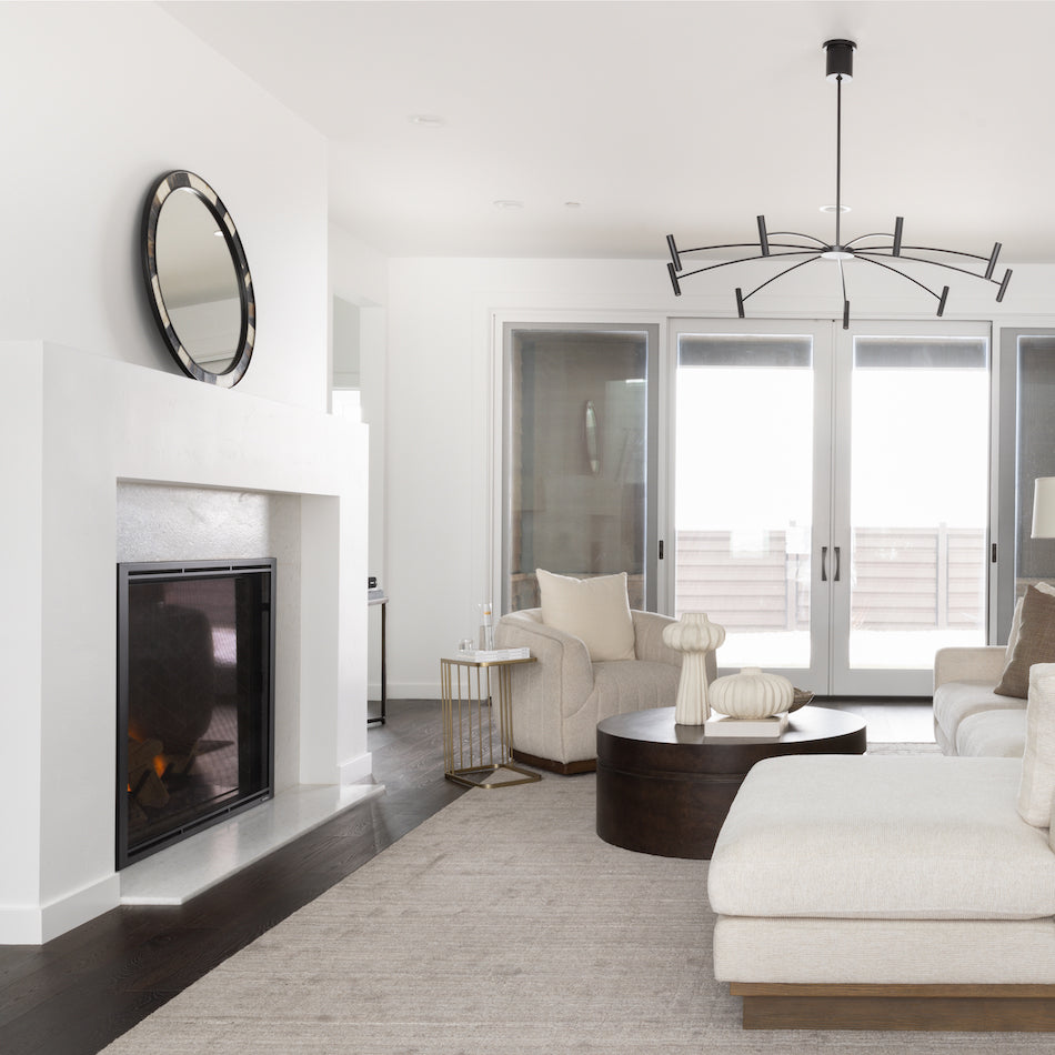 Osiris 40" Swivel Chair - Mocha + Flax