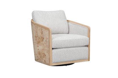 Hana 30" Occasional Swivel Chair- Highland Smoke