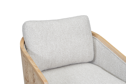 Hana 30" Occasional Swivel Chair- Highland Smoke