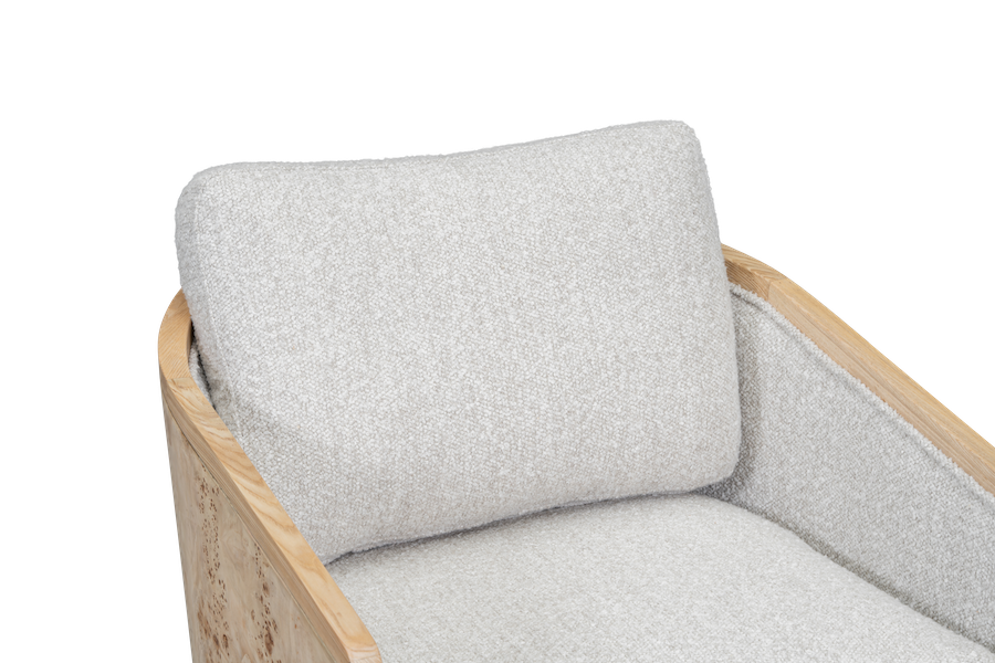 Hana 30" Occasional Swivel Chair- Highland Smoke