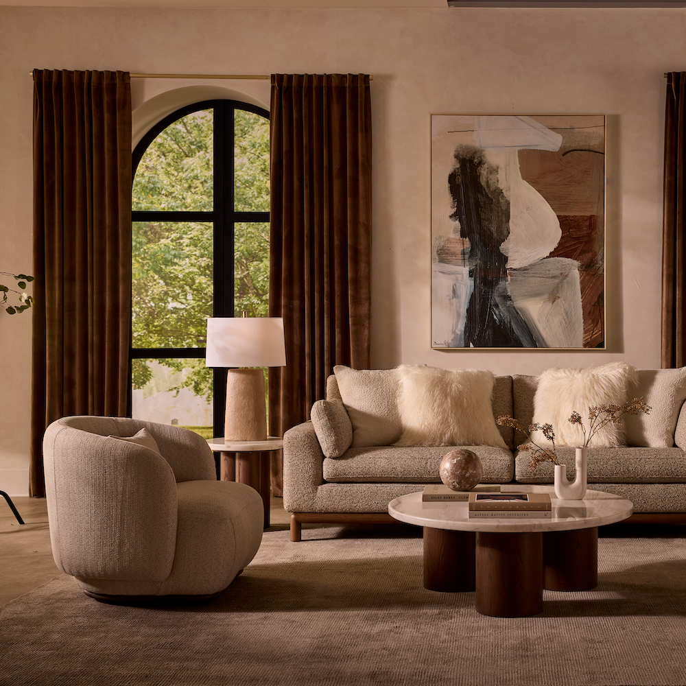 Ramsey 35" Swivel Chair - Tawny Taupe