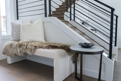 Constance 61" Bench - Ivory Cloud