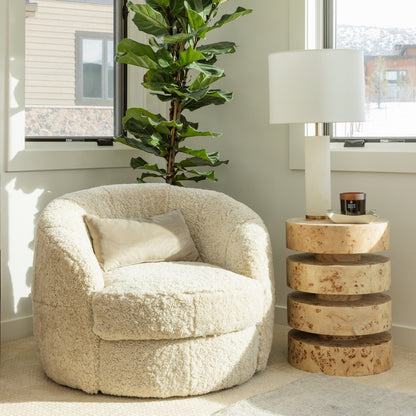 Wilder 39" Swivel Chair - Natural Cream