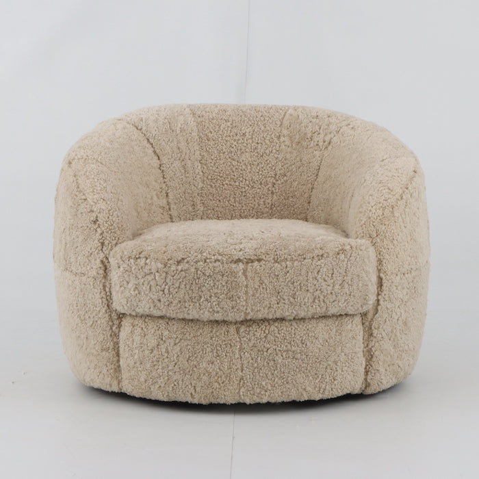 Wilder 39" Swivel Chair - Natural Cream