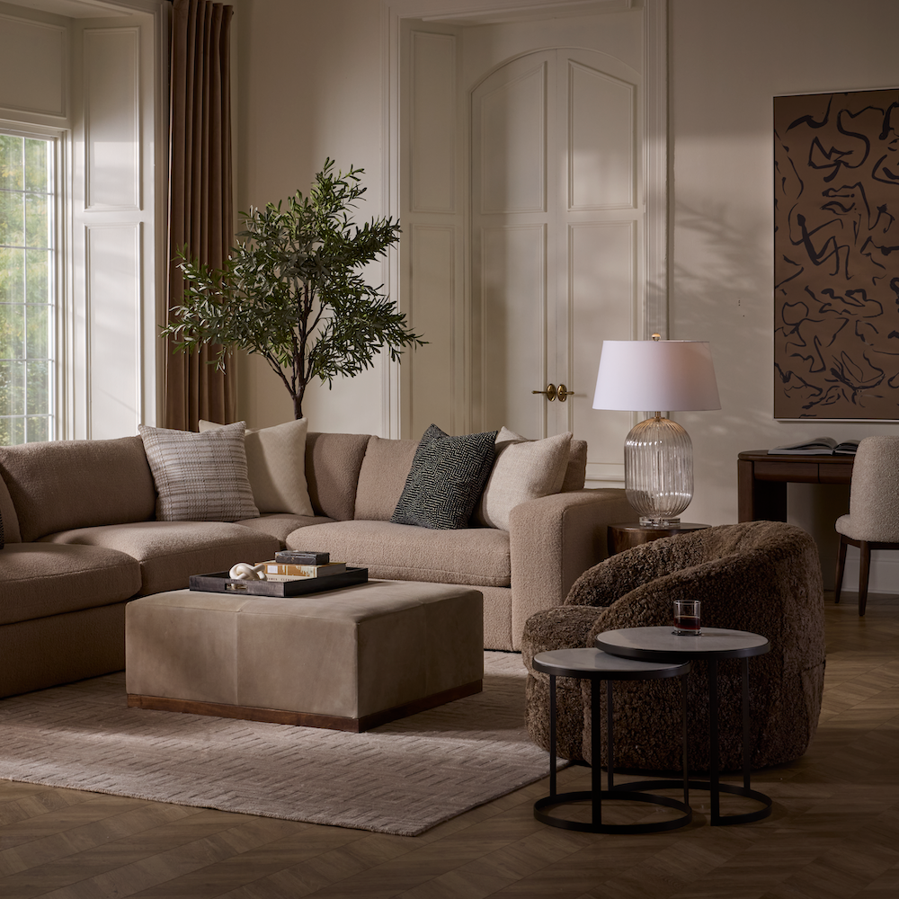 Wilder 39" Swivel Chair - Natural Taupe