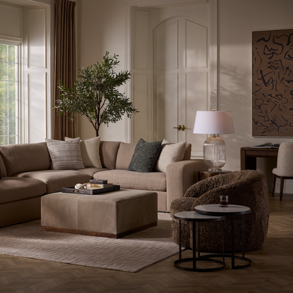 Wilder 39" Swivel Chair - Natural Taupe