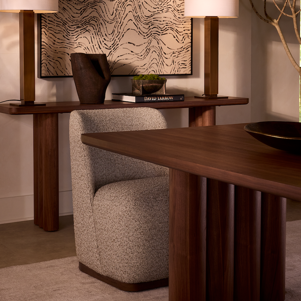 Grace 25" Dining Chair - Peppered Taupe & Mocha