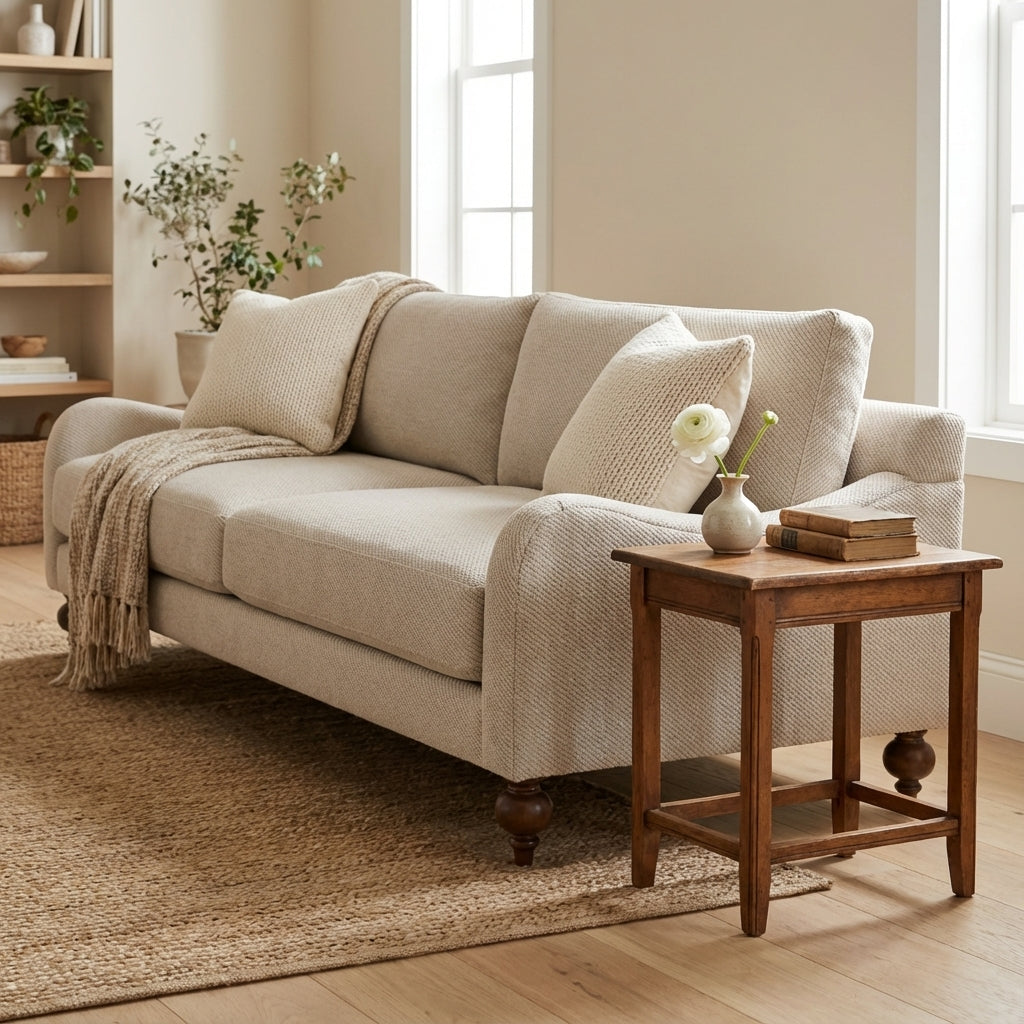 Anne 62" English Arm Express Ship 2 Cushion Loveseat