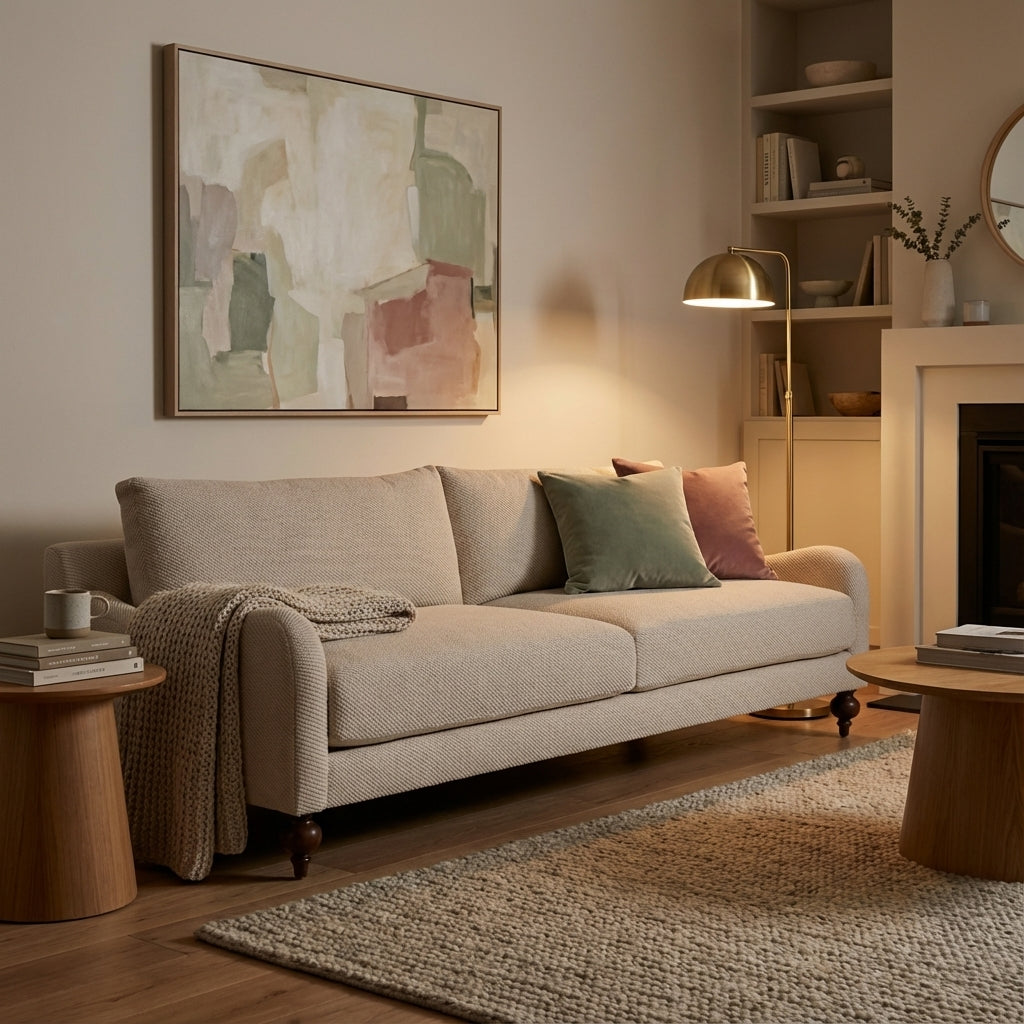 Anne 88" English Arm Express Ship 2 Cushion Sofa