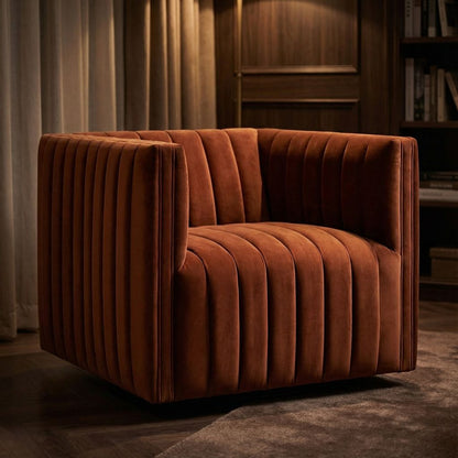 Augustus 32" Swivel Chair - Surrey Auburn