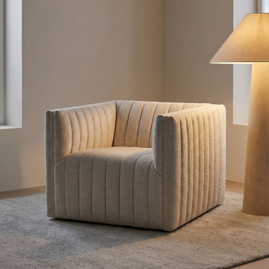 Augustus 32" Swivel Chair - Cotton