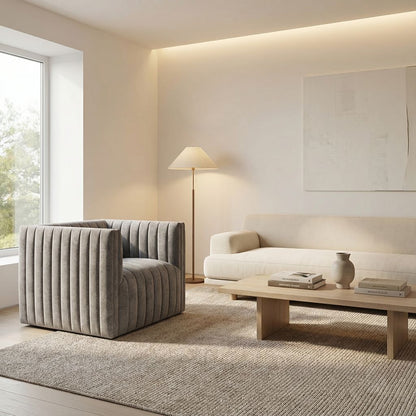 Augustus 32" Swivel Chair - Natural