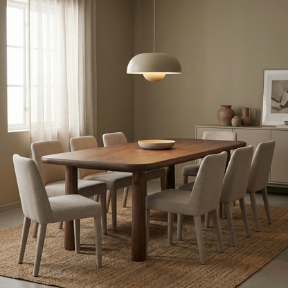 Ballantyne 96" Acacia Dining Table - Modern Mocha