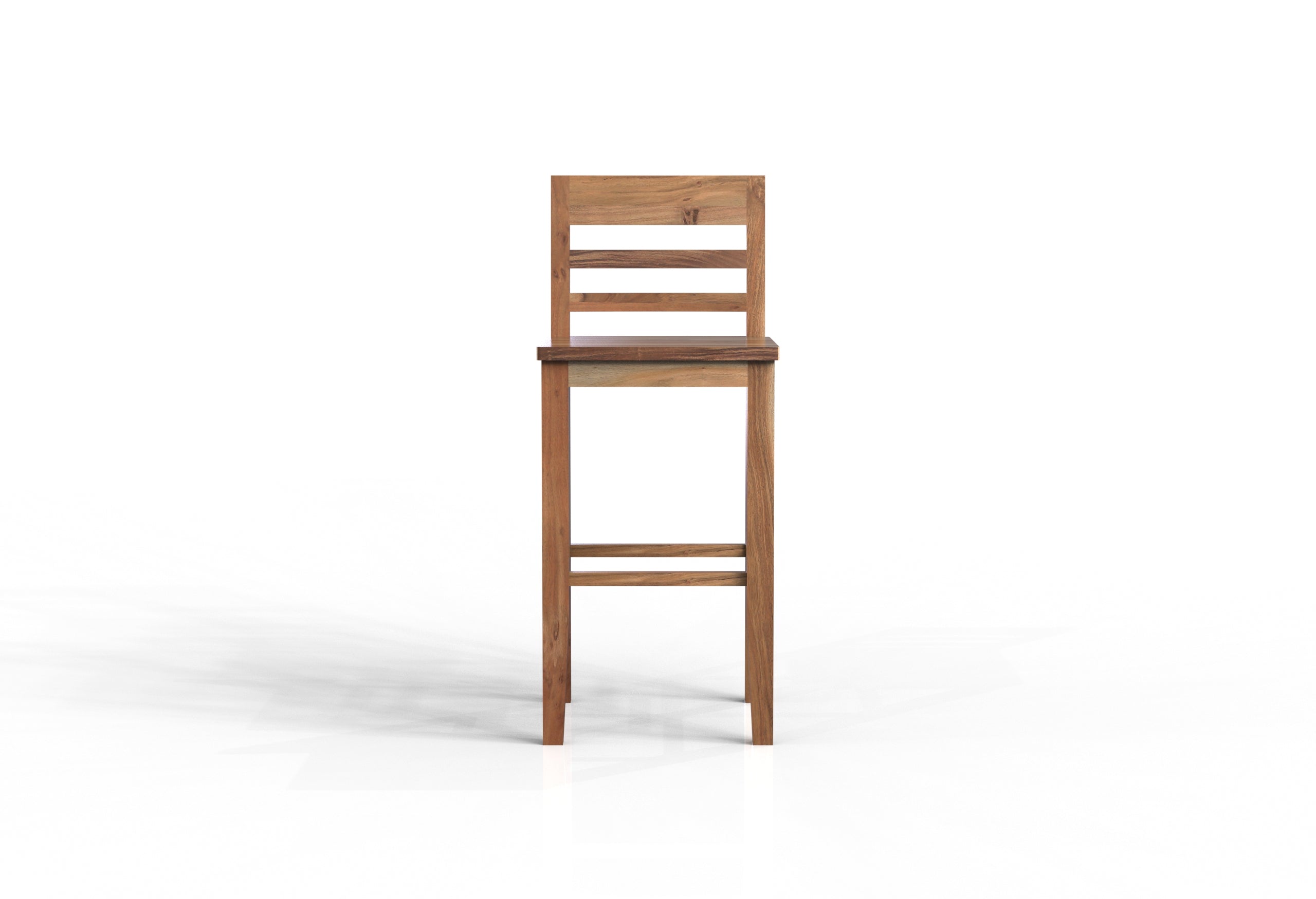 Malcolm Acacia Ladderback Bar Stool - Natural