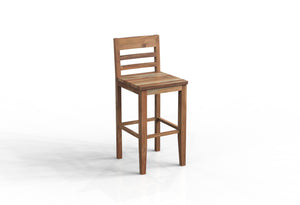 Malcolm Acacia Ladderback Bar Stool - Natural