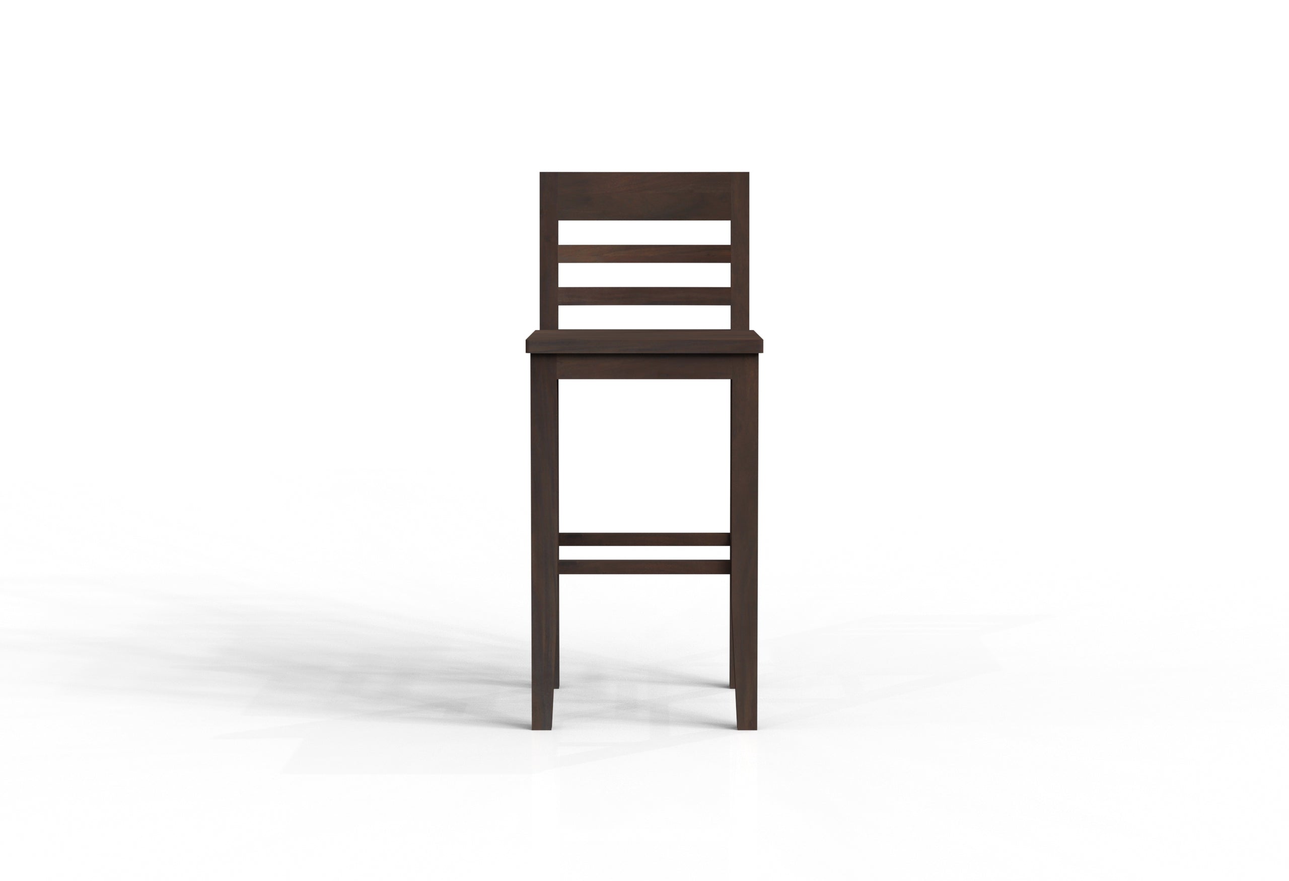 Malcolm Acacia Ladderback Bar Stool - Natural + Black
