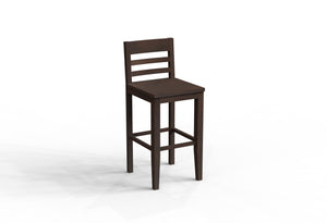 Malcolm Acacia Ladderback Bar Stool - Natural + Black