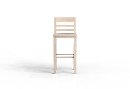 Malcolm Acacia Ladderback Bar Stool - New White Wash